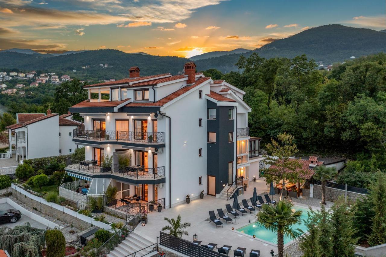 Villa Adriatic, Apartment Enio With Swimming Pool, Panoramic Sew View, Free Parking Ičići Extérieur photo