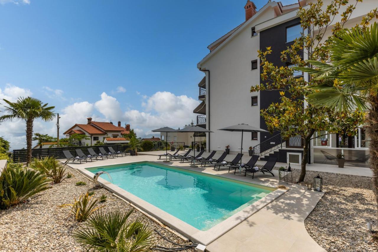 Villa Adriatic, Apartment Enio With Swimming Pool, Panoramic Sew View, Free Parking Ičići Extérieur photo
